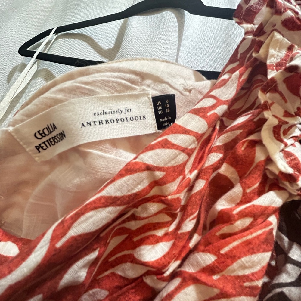 Anthropology one-sleeve summer top